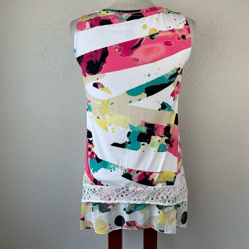 NWT Style & Co Ray of Light Sleeveless Blouse Top Size XS - Picture 4 of 6